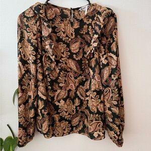 Printed blouse, size S